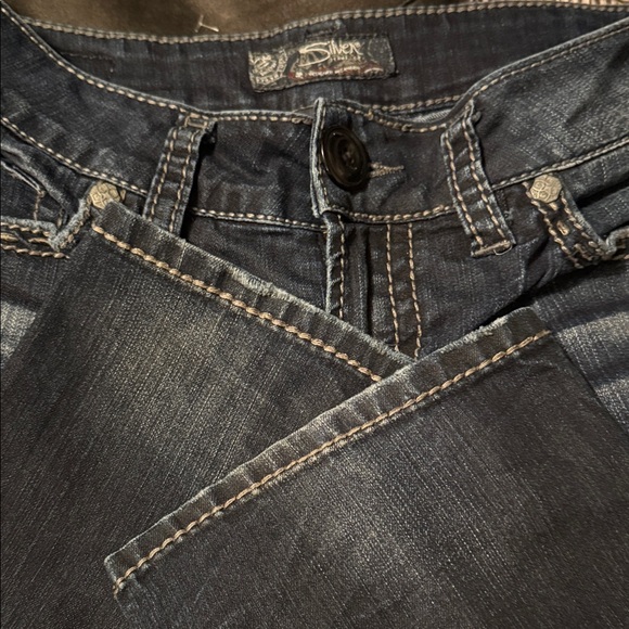 Silver Suki Baby Boot Jeans Dark Blue Size 29 - Picture 15 of 15
